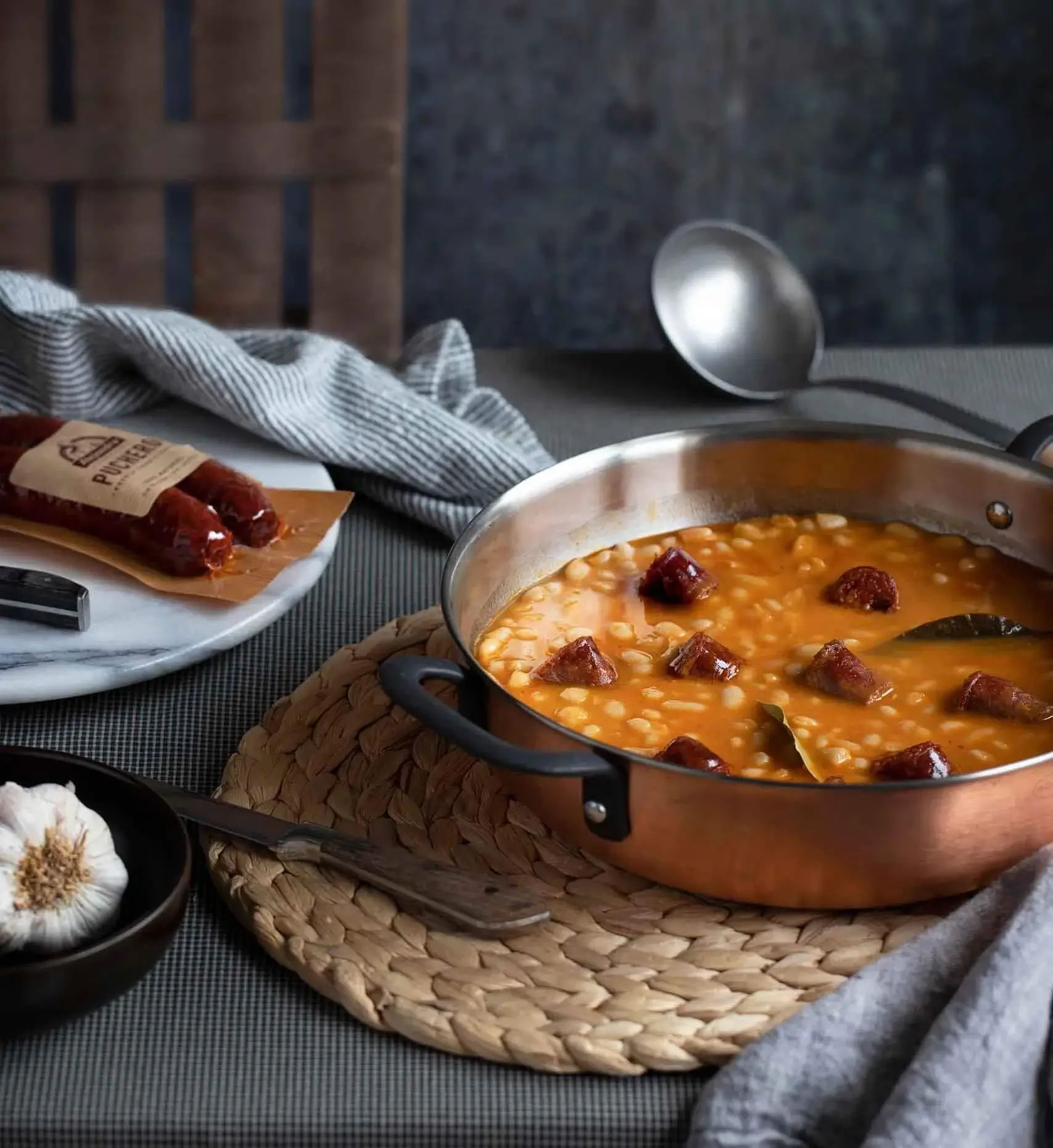 Alubias con chorizo